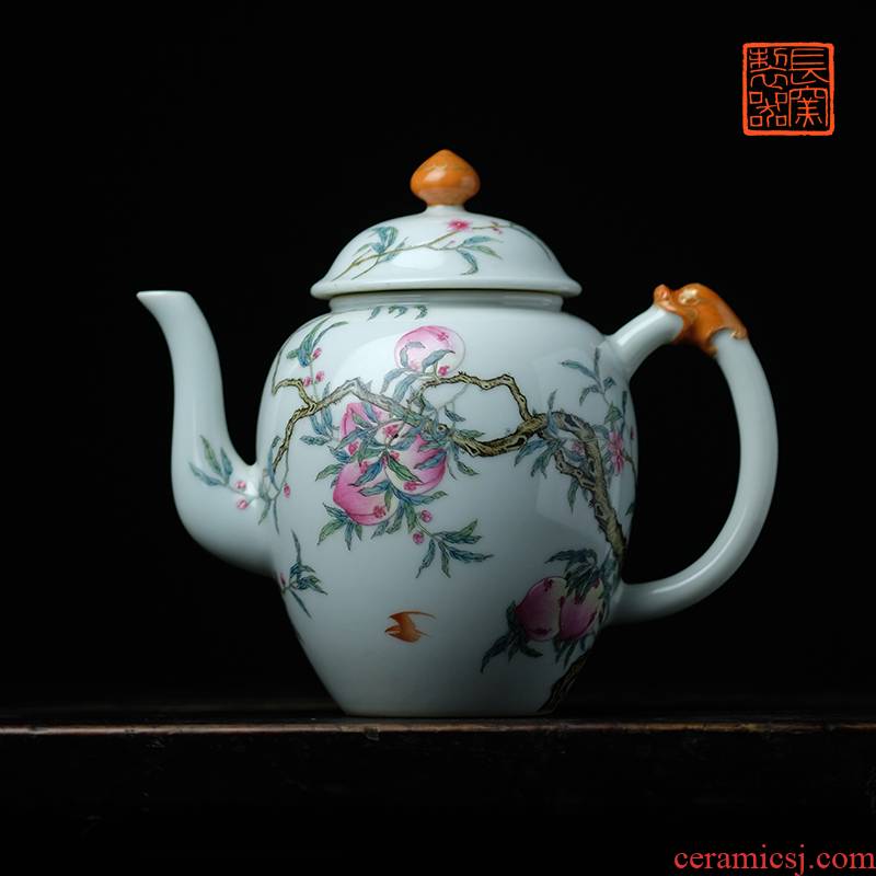 A long up jack offered home - cooked in pastel see live long and proper teapot jingdezhen ceramic tea set tea table by hand