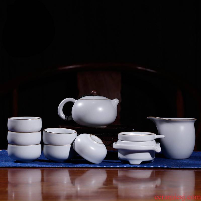 The Poly real boutique scene. Your up glaze kung fu tea set home sitting room tea jingdezhen ceramic cups teapot
