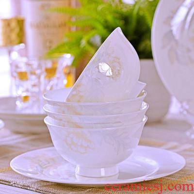 Combination tableware dinner dishes simple set of household continental jingdezhen ceramic dishes ipads suits for China V