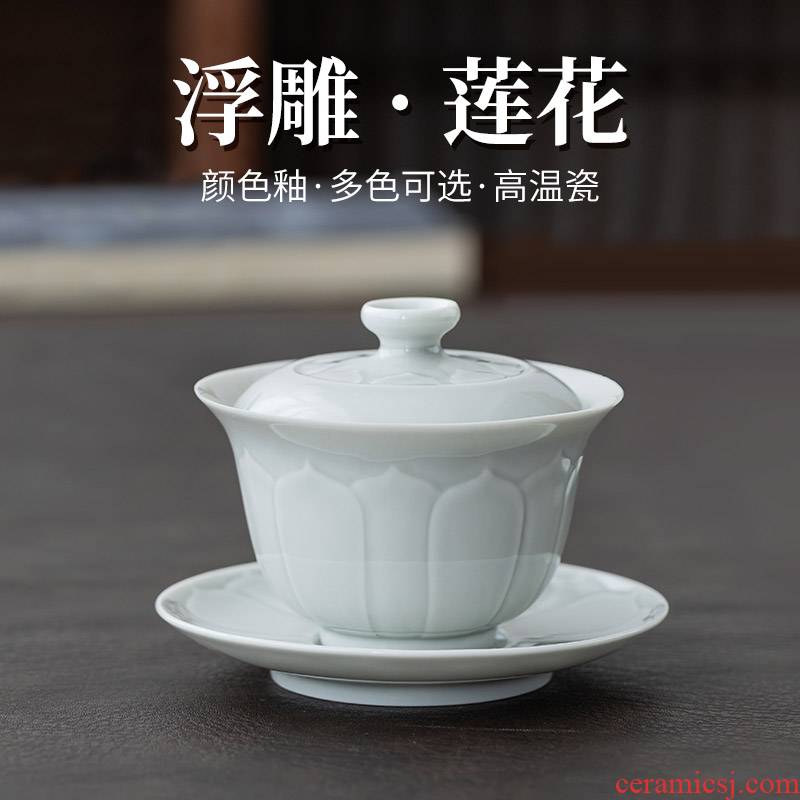 Ultimately responds hot tureen jingdezhen tea cups to prevent from the manual only three bowl of tea large single is not hot