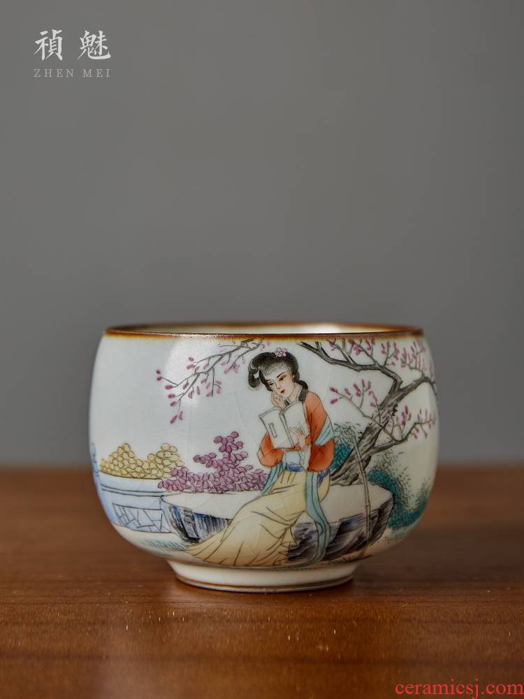 Shot incarnate your up were hand - made dai jade jingdezhen ceramic cups kung fu tea master sample tea cup cup single CPU