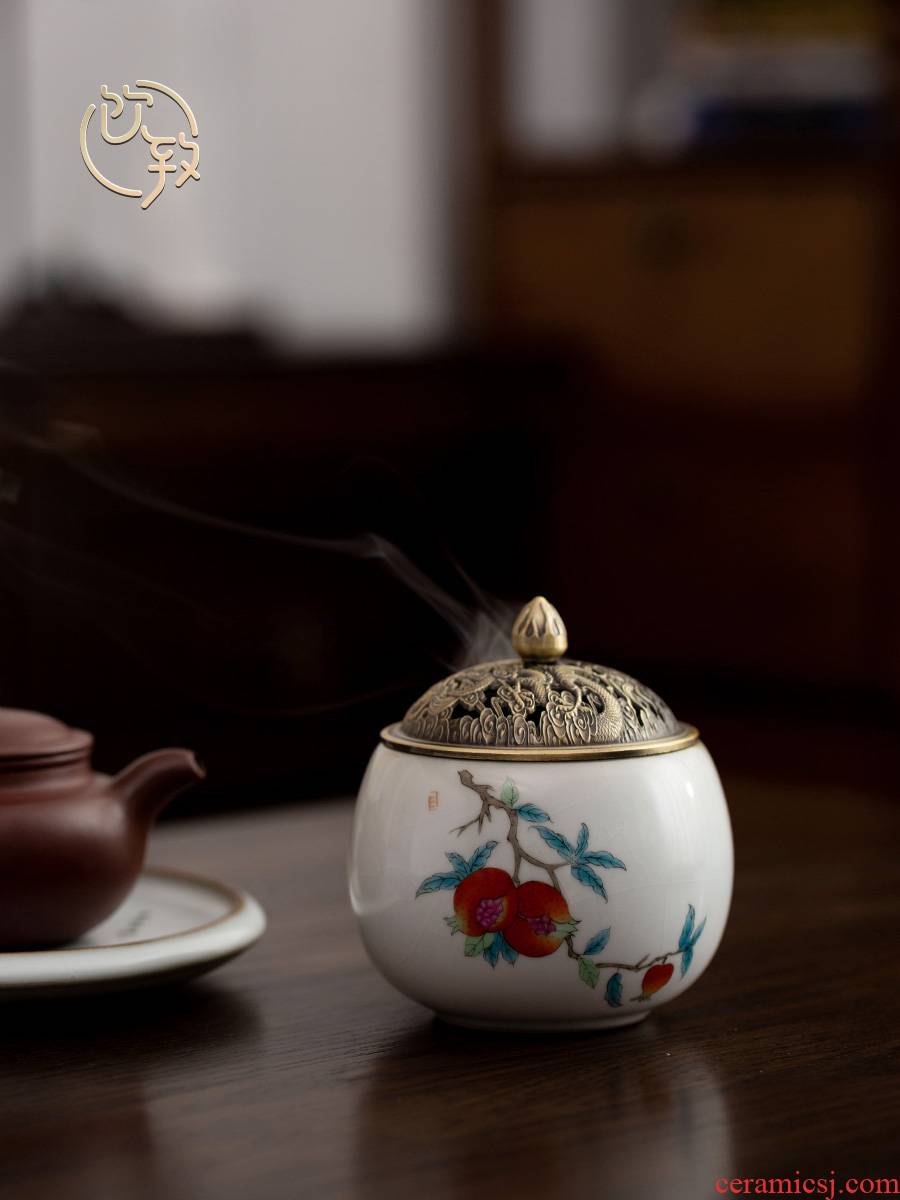 Ultimately responds tea incense buner to household indoor antique aloes sandalwood incense coil to furnishing articles ceramic incense zen your up