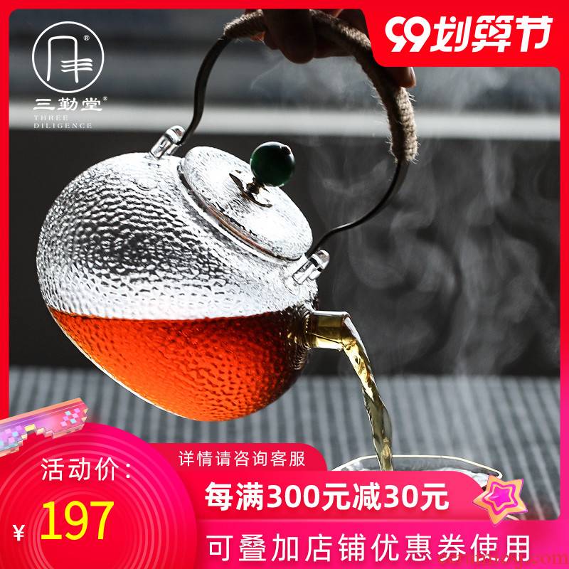 The three regular glass teapot pot large kung fu tea set electric hammer girder TaoLu tea stove'm S25010 kettle