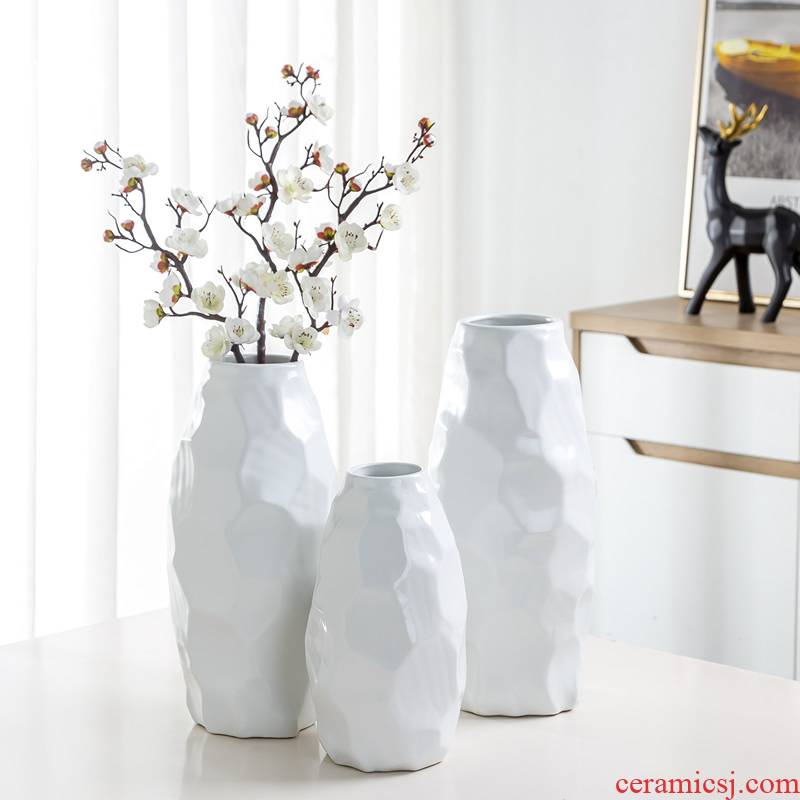 Jingdezhen ceramic vase furnishing articles Nordic dry flower flower arranging modern creative contracted sitting room table decoration decoration