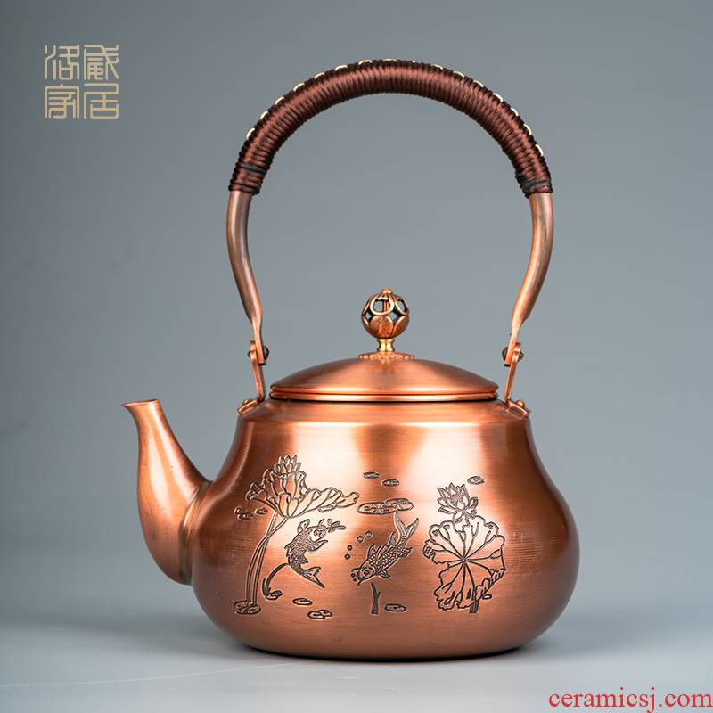 Lotus in more plates to boil the kettle manual kettle household electrical TaoLu high - temperature teapot large - capacity single pot