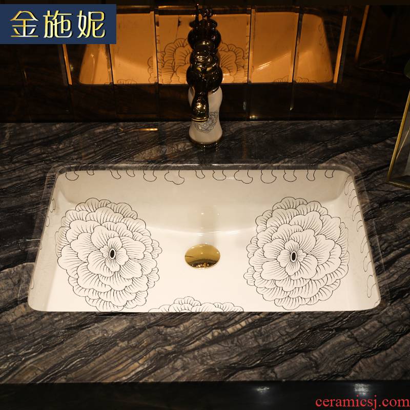 Art ceramic undercounter square embedded balcony sink size more toilet lavatory basin that wash a face