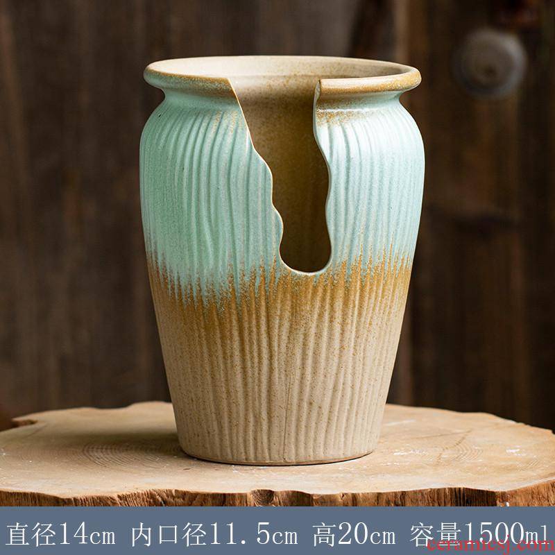 Large fleshy flower - pot incision creative shape TaoWei landscape basin of the old running more meat meat meat the plants flower pot ceramics