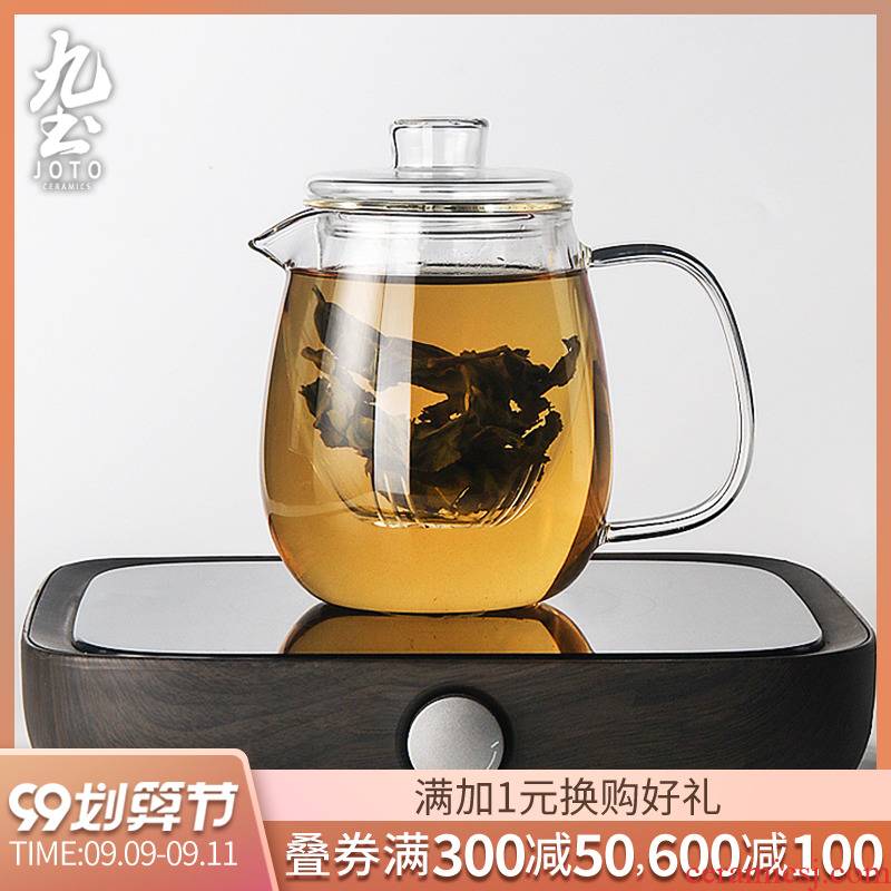 About Nine soil checking glass teapot high - temperature simple household electric teapot with tea stove small electrical TaoLu boil tea