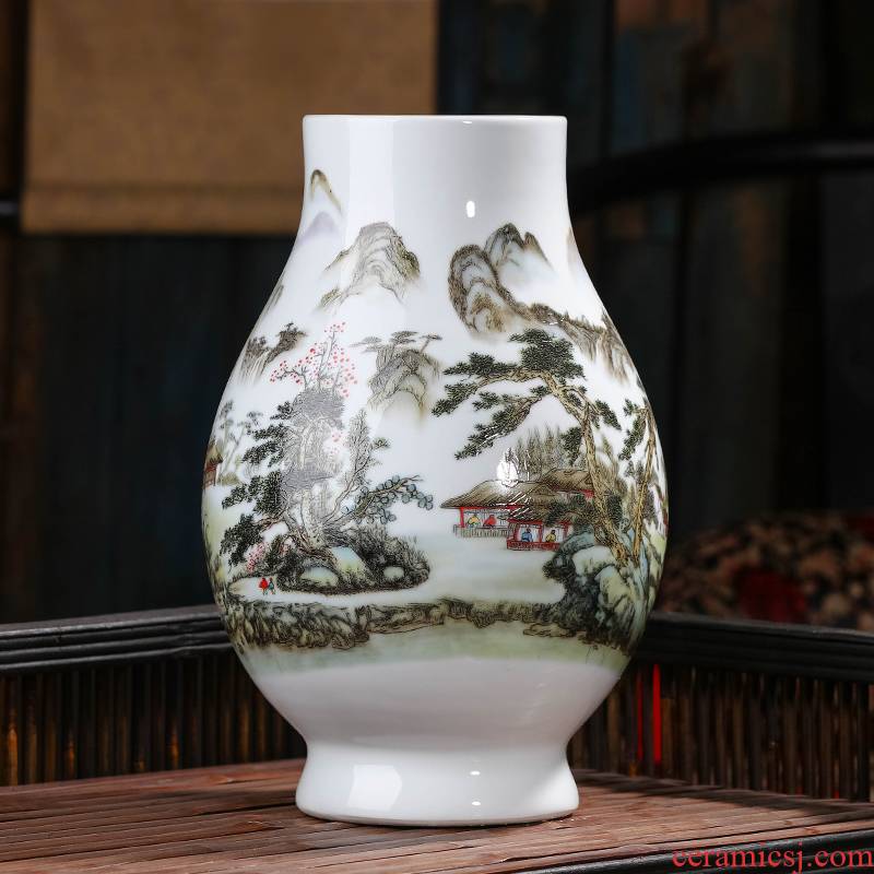 Jingdezhen big vase expressions using wide ceramic flower arranging water raise household TV ark, place of the sitting room porch decoration