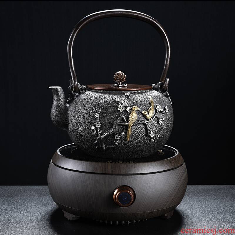 Qiao mu boiled tea machine manual cast iron teapot home tea boiled tea stove'm imitation Japan electric TaoLu suits for