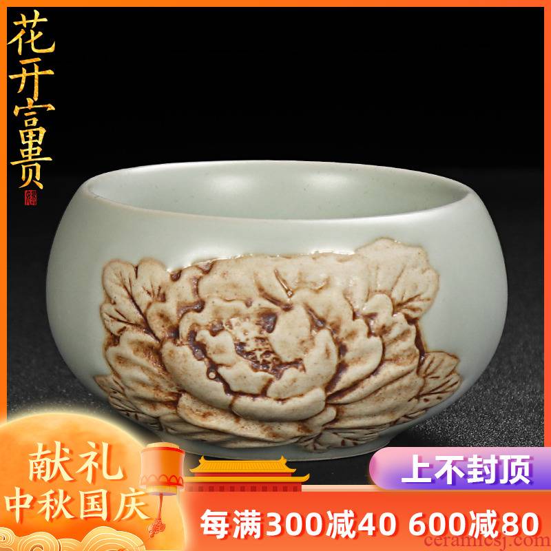Artisan fairy your up sample tea cup checking ceramic household start restoring ancient ways can raise large porcelain master cup single CPU