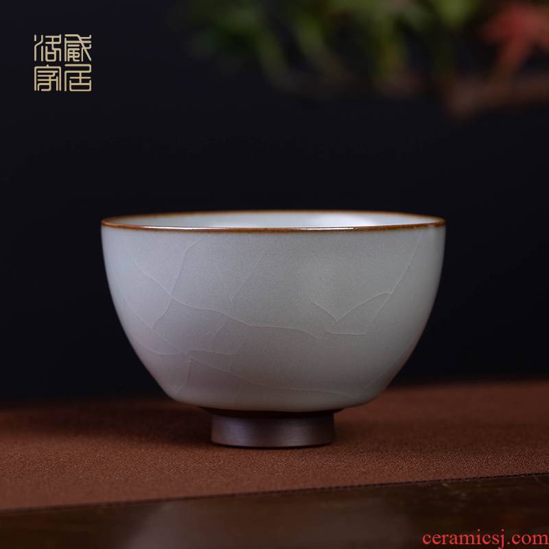 Ru up market metrix who cup sample tea cup jingdezhen ceramic tea set on the can raise individual high - end kung fu tea cups, small single CPU