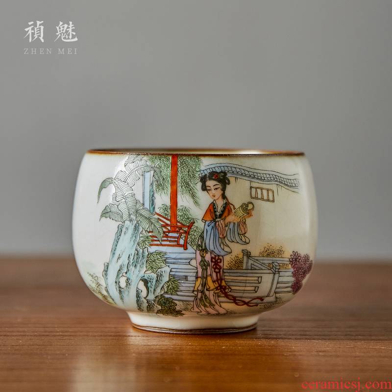 Shot incarnate your up hand - made production master cup kung fu tea set personal open piece of jingdezhen ceramics can be use a tea cup