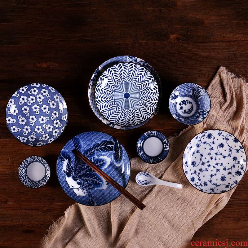 The Japanese kitchen and wind dishes with rainbow such as bowl bowl hand - made tableware ceramic dishes