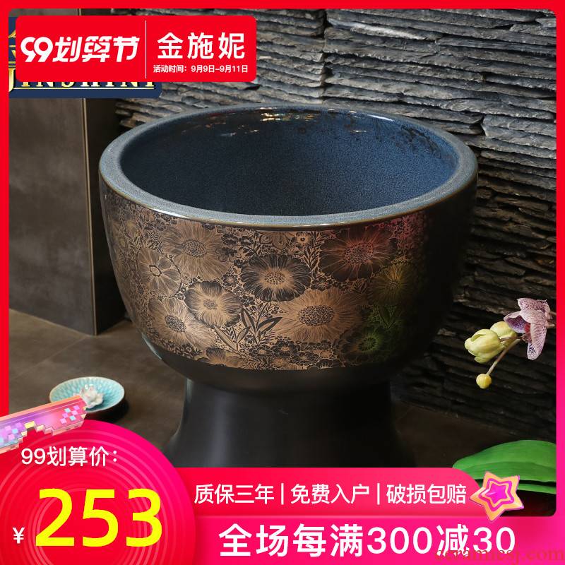 Small ceramic balcony POTS to wash the mop pool pool toilet basin home floor mop pool mop mop pool