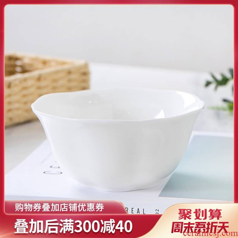 Single white ipads China bowl bowls hotel with ceramic bowl with a large mercifully rainbow such as bowl bowl of soup pot is grim side dishes