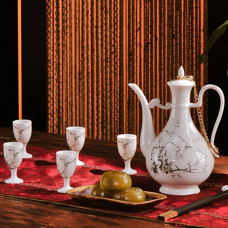 Red xin 11 woolly ipads China jingdezhen porcelain wine suits for liquor wine high small expressions using glass ceramics