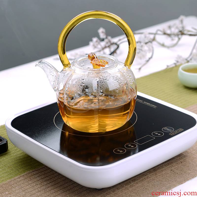 Electric touch the floor clearance 】 【 TaoLu kettle boil tea thickening refractory glass flower pot teapot
