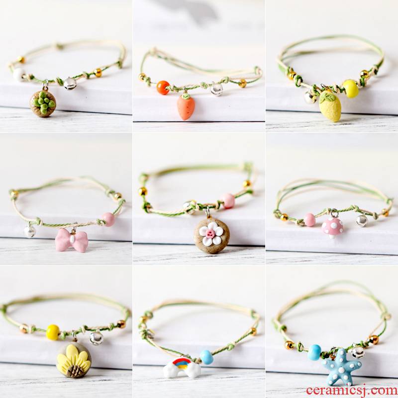 The Original manual QingGe jingdezhen ceramic bracelet with small pure and fresh and best Mr Act the role of han edition girlfriends street source