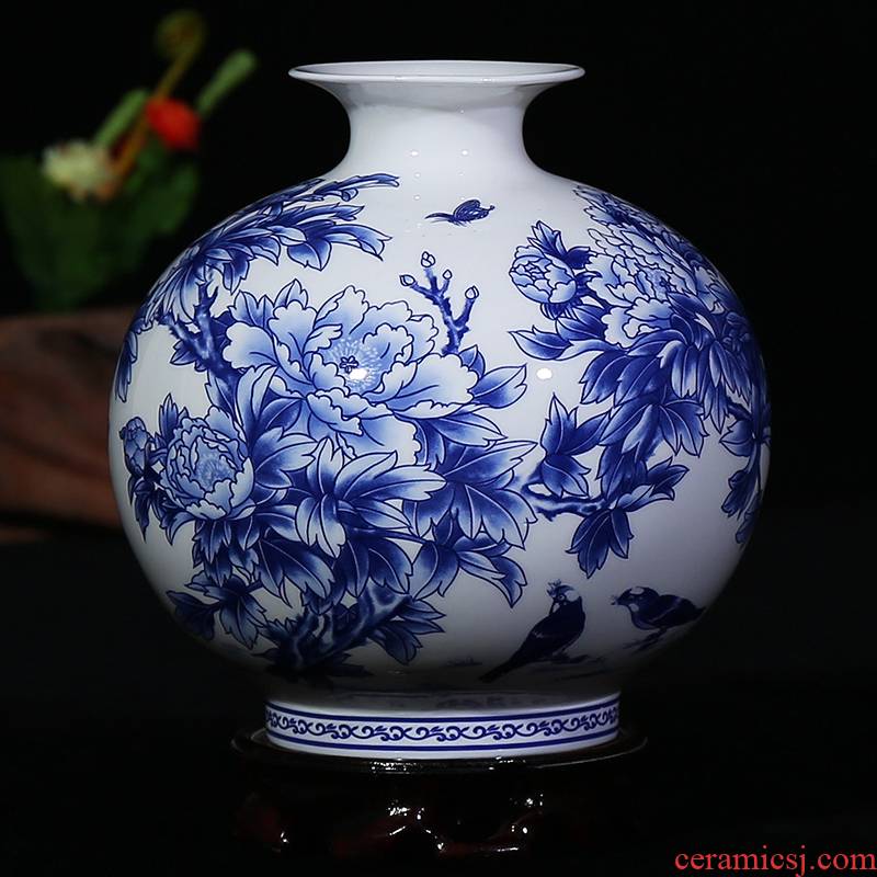 Jingdezhen ceramics ipads in porcelain vase glair contracted sitting room place, modern household gift ornament