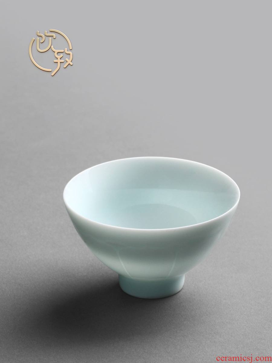 Ultimately responds to shadow celadon jingdezhen small ceramic sample tea cup kung fu tea cups a single master cup single cup bowl