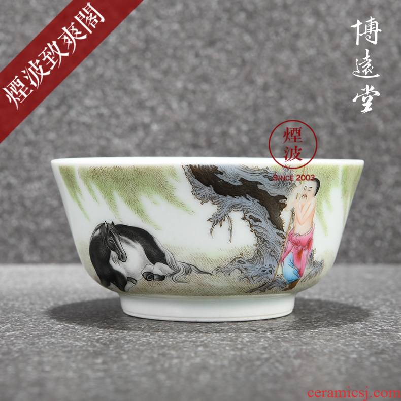 Those jingdezhen bo far hall hand - made famille rose porcelain bo far collection MuMaTu pressure hand a cup of tea cups