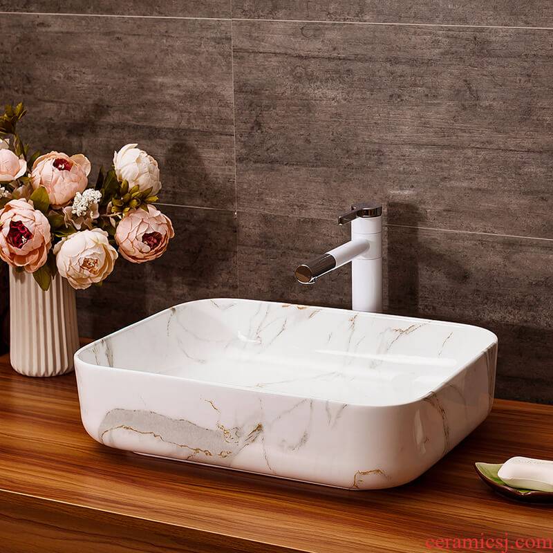 The stage basin art ceramic lavabo for wash basin water drainage basin suit hotel multipurpose European stage basin