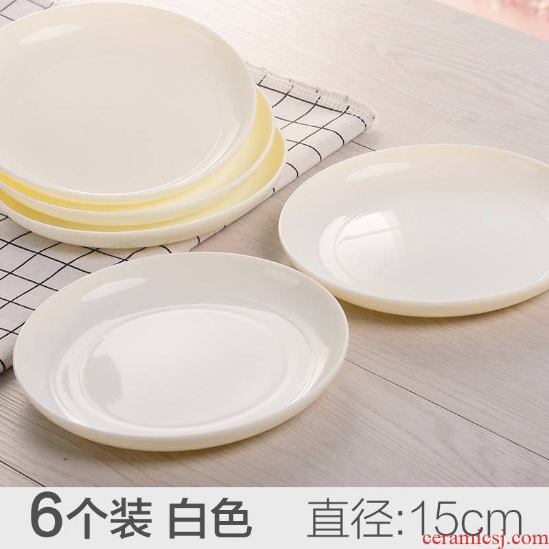 The Six imitation ceramic painting palette watercolor small dish plate plastic disc ink ink pond water dish ll China