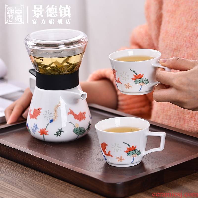 Jingdezhen flagship store of ceramic tea set office teapot teacup high temperature ceramic porcelain gift gift box