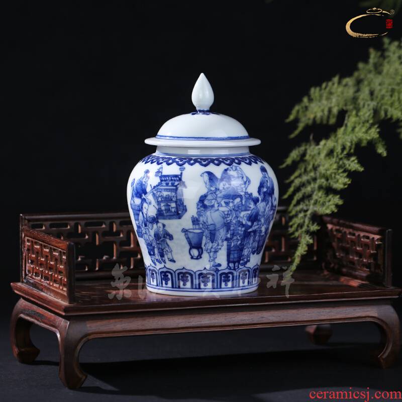 And auspicious jingdezhen porcelain store receives the general household business gifts ceramic landscape character in a tea pot