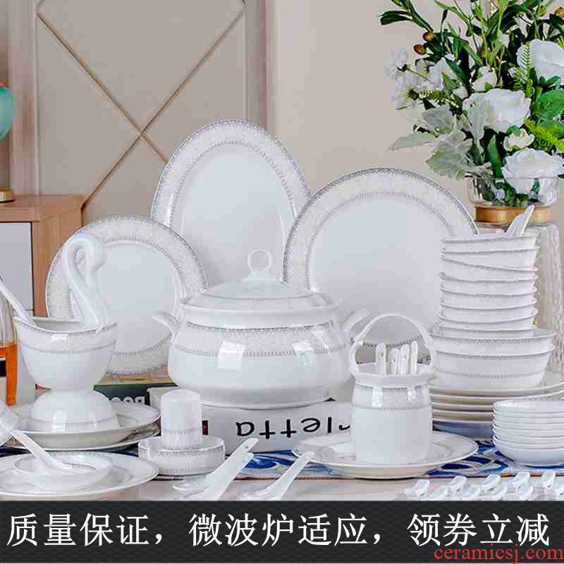 10 gift ipads China tableware ceramics always suit household combination dishes dishes of eating the food bowl