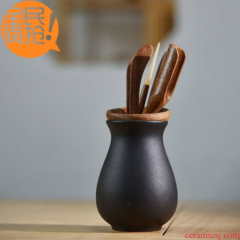 Hui shi ceramic tea sets tea tray accessories kung fu tea ebony tea six gentleman 's tea set