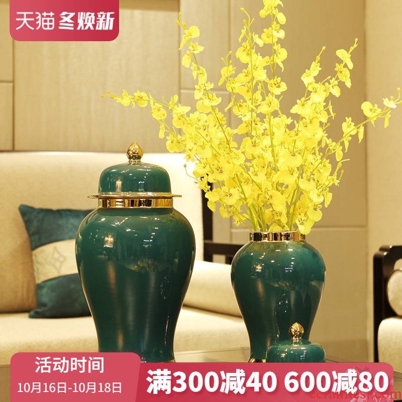 General European modern ceramic pot furnishing articles of new Chinese style originality sitting room porch pavilion flower arranging, home decoration