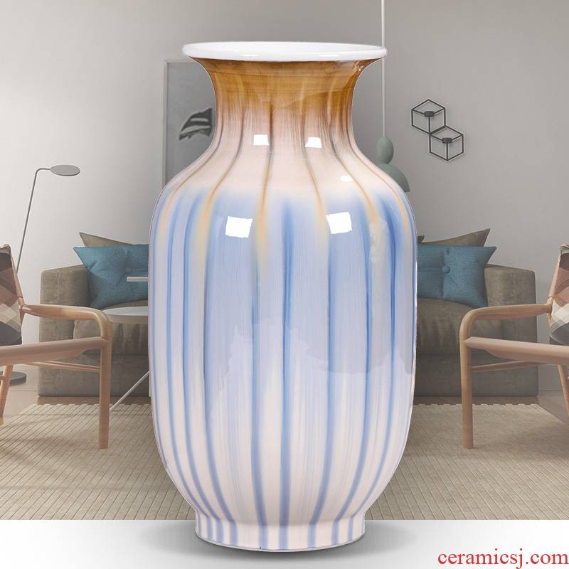 Jingdezhen ceramic vases, furnishing articles porch sitting room of I and contracted wine decorations lucky bamboo vases, flower arrangement