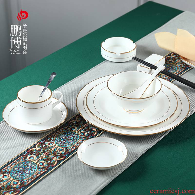Individual hotel round table utensils company unit box a ipads porcelain tableware dishes suit ceramic dishes