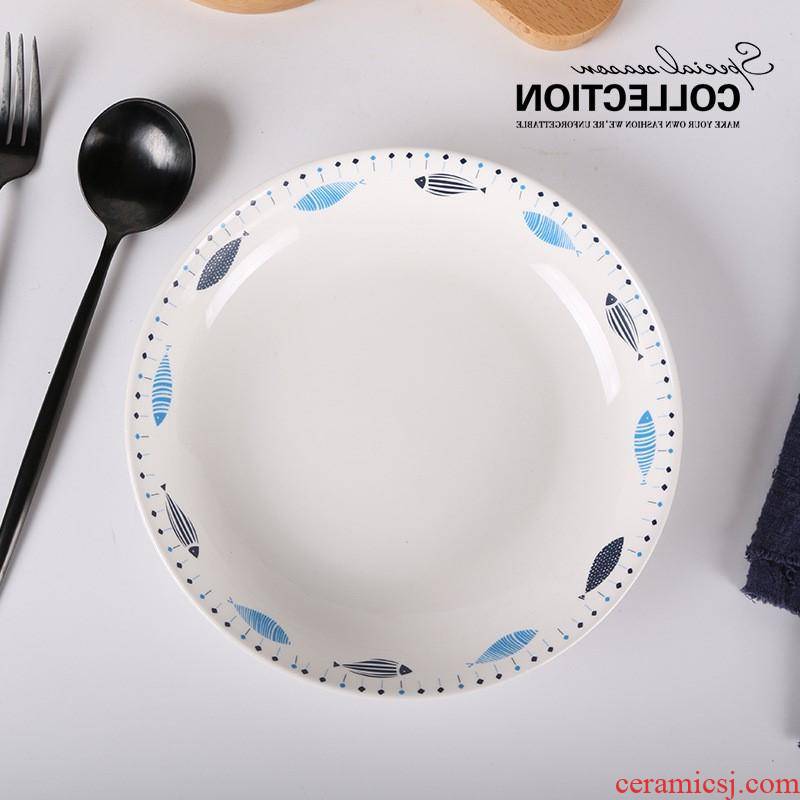 The restaurant kitchen ceramic plate plate plate household bowls plates combined daily tableware custom manufacturers