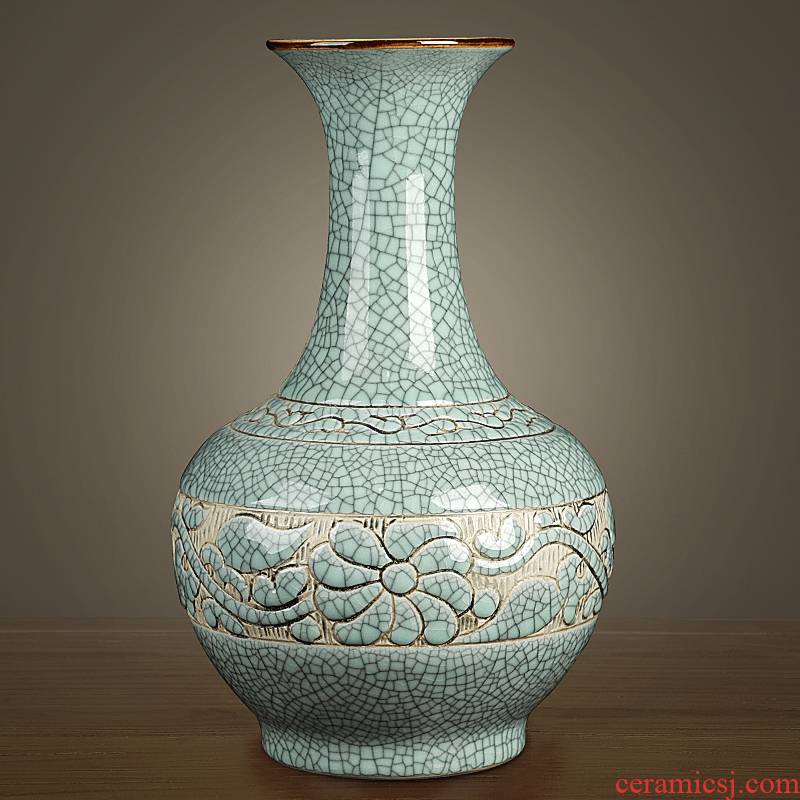 Porcelain of jingdezhen ceramics vase hand - carved restoring ancient ways do old son design classical sitting room adornment is placed