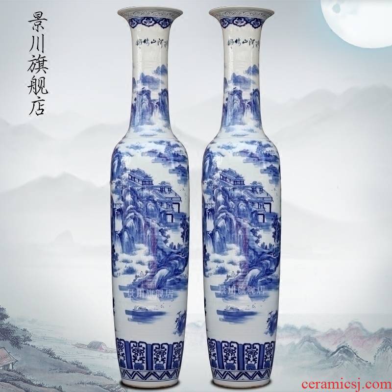 Jingdezhen porcelain ceramic hand - made splendid sunvo large vases, modern flower arrangement home sitting room hotel furnishing articles