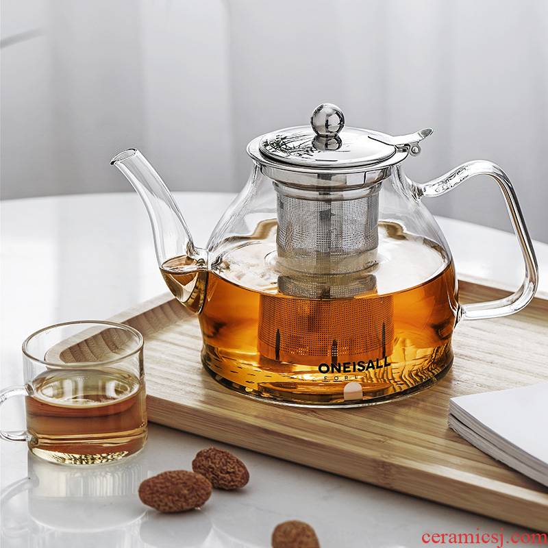 Glass teapot tea sets the large capacity high temperature firing TaoLu filter single pot cooking