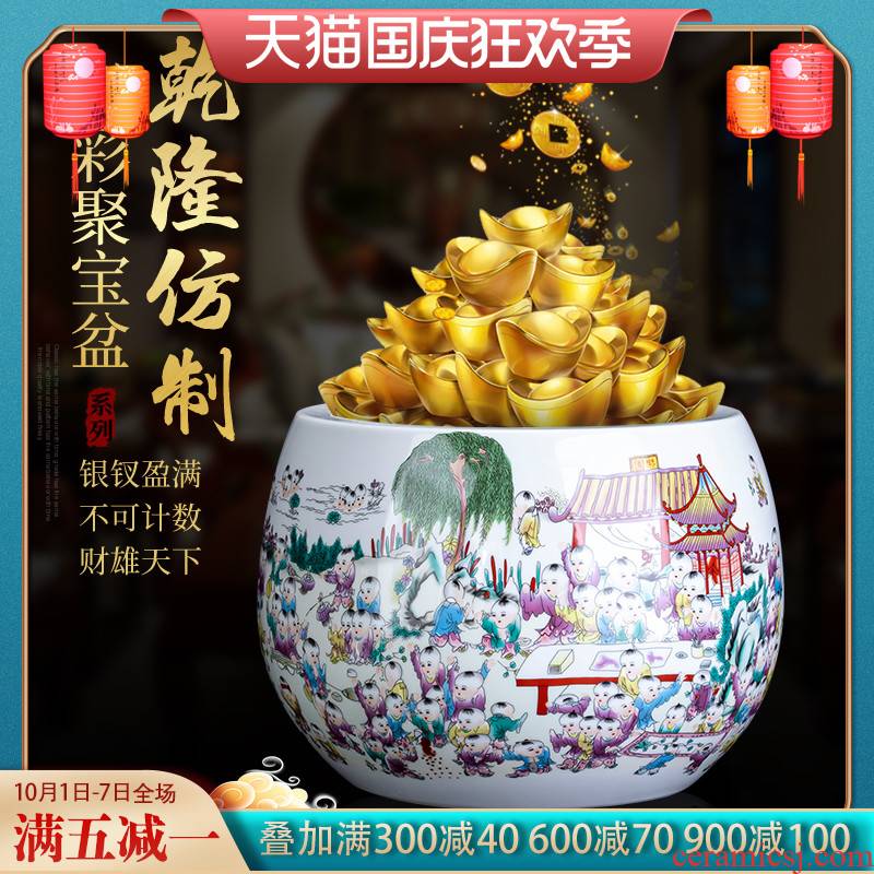 Jingdezhen ceramics, the ancient philosophers figure cornucopia furnishing articles Chinese fortune sitting room home decoration crafts