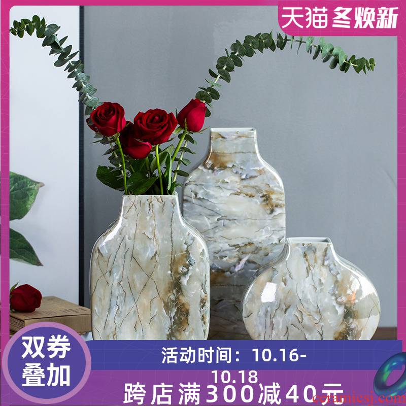 Modern ceramic vase vase furnishing articles household act the role ofing is tasted wine sitting room adornment light much creative ceramic TV ark
