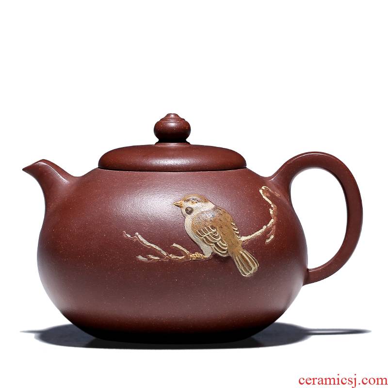 Shadow at yixing masters are it the teapot tea collection jack li - ping shao purple clay GYT sparrow tongue sipped pot