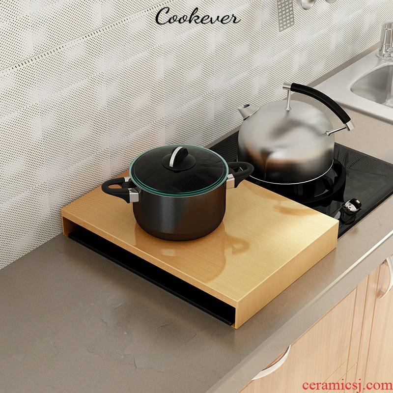 Kitchen new induction cooker stainless steel shelf gas buner cover gas base hearth low - cost punch