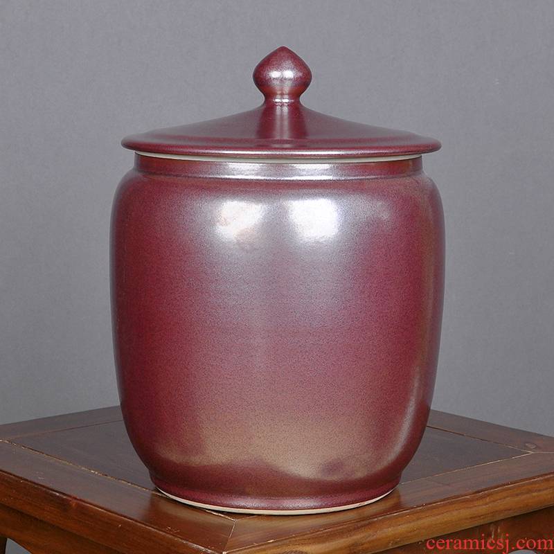 Big yards moistureproof pu 'er tea pot ceramic seal household storage tanks seven loaves receives moistureproof large tea urn