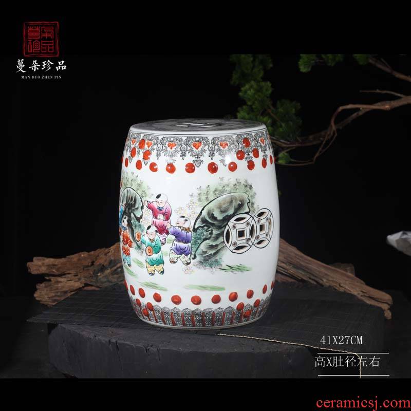 Jingdezhen hand - made the ancient philosophers figure who text ceramic stools classical art porcelain who key-2 luxury culture