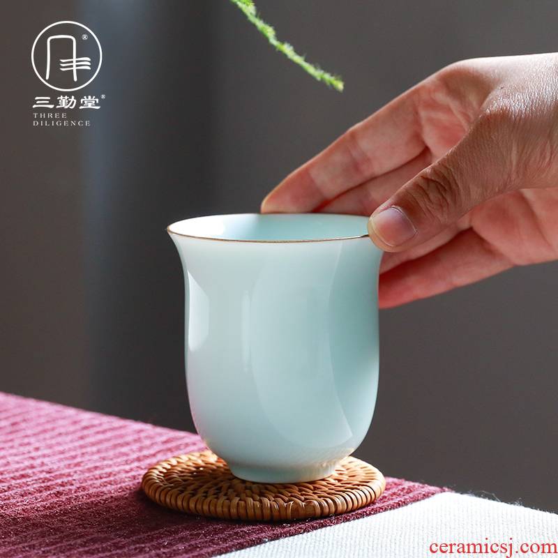 Three frequently hall office jingdezhen ceramic keller cup kung fu tea set S41119 fragrance - smelling cup big capacity