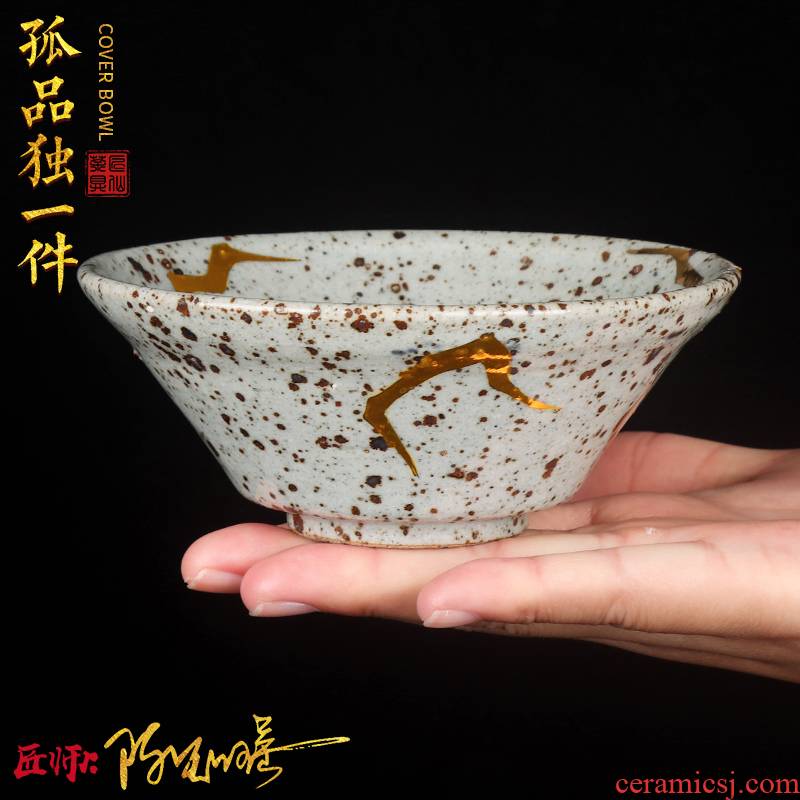 Artisan fairy orphan works hand made perfectly playable cup master cup ceramic point Jin Gongfu cup tea cup sample tea cup