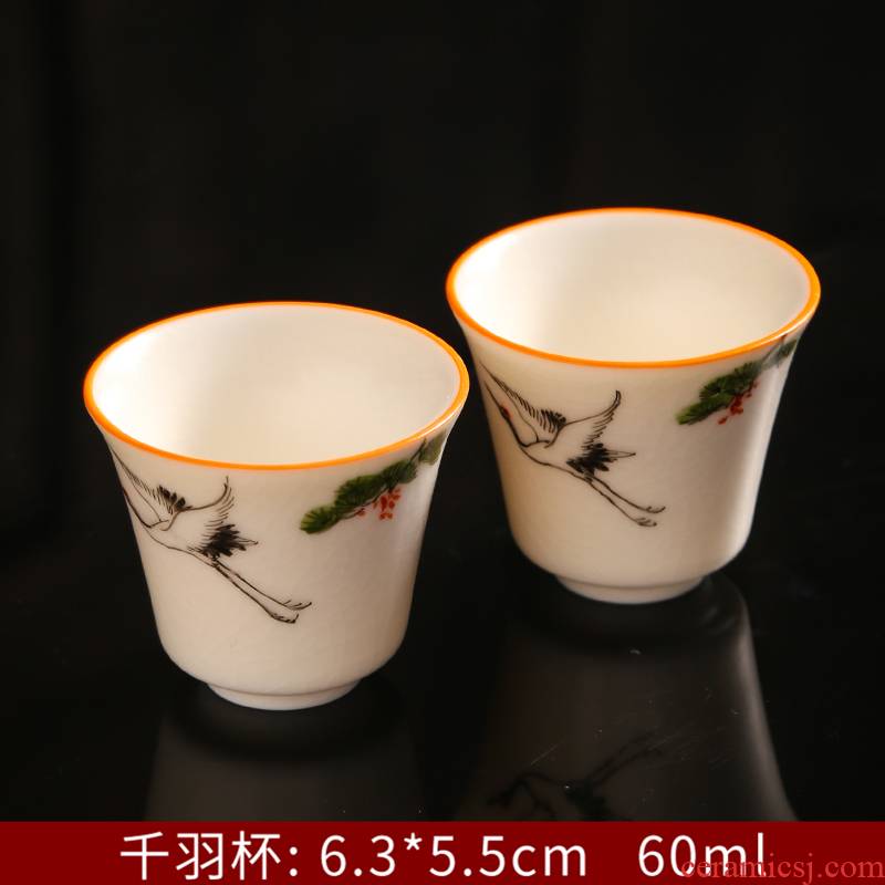 Can raise hand draw archaize every open your up kung fu tea masters cup single glass ceramic cups sample tea cup
