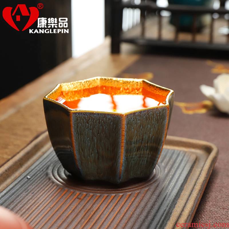 Recreation article 24 k gold 24 k gold master cup tea set built light violet arenaceous manual jingdezhen konoha tea cups