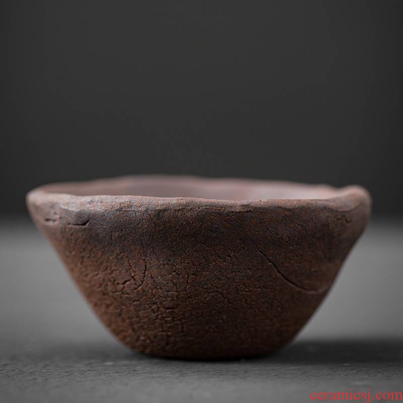 Japanese coarse pottery hand hat to kung fu tea tea cups of tea cups masters cup sample tea cup small bowl